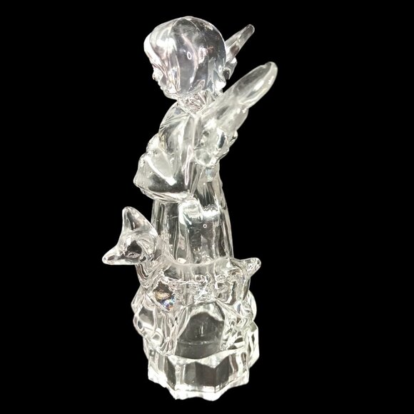 Mikasa Lead Crystal Angel Figurine “Angelic Harmony” Germany 7" - Picture 2 of 13